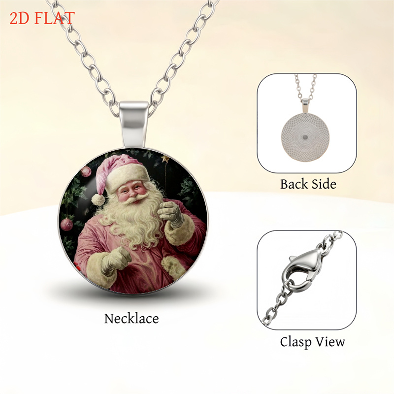 5pc Christmas Santa Claus Ladies Jewelry Set, Festive Gift